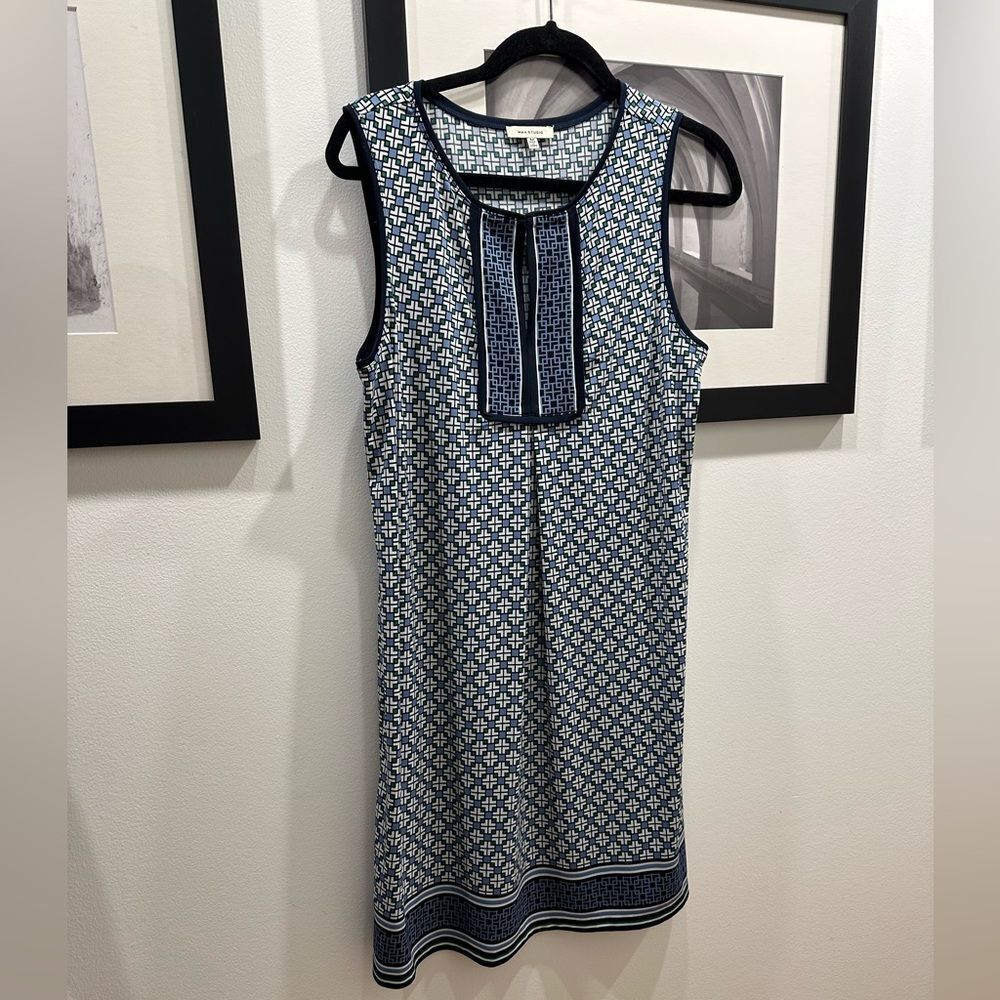 Max Studo, Sleeveless Shift Mini Dress, M